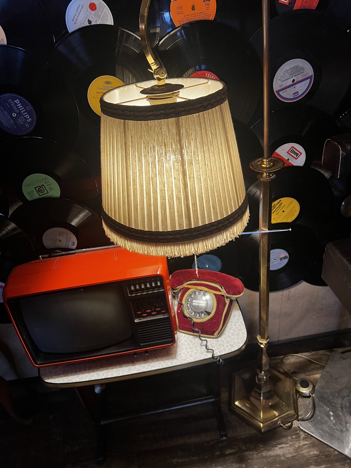 Schallplatten und Retro-Radio
